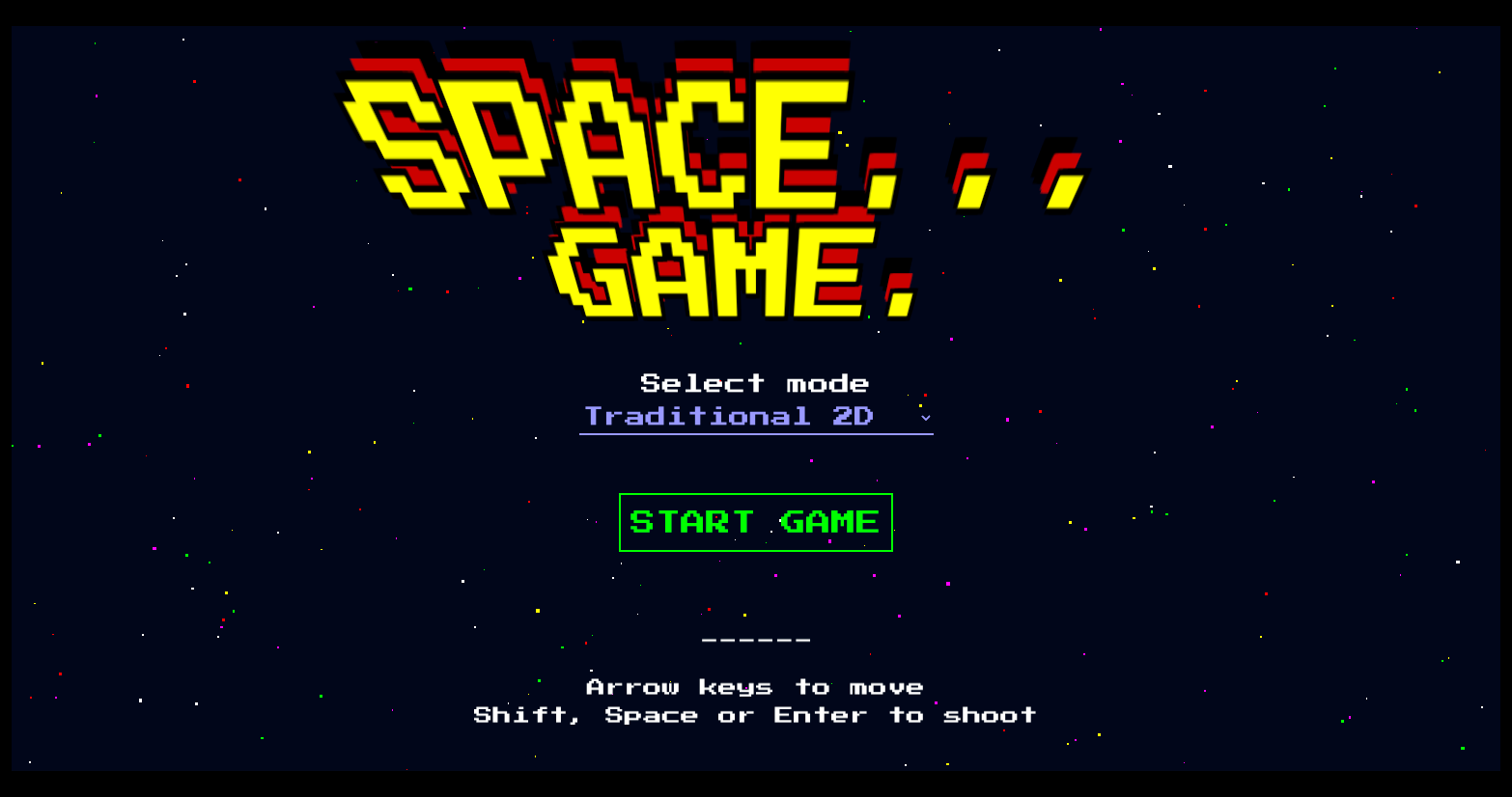 Space Game demo